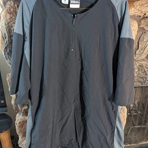 Rare Vintage Wilson Tennis Thick Weatherproof 1/4 Zip Tennis Rain Delay Shirt